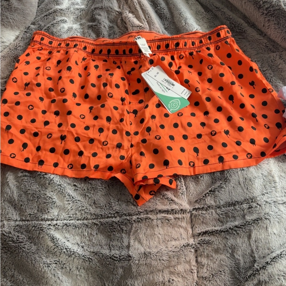 Victoria secret pink Orange Polka Dot Women's Shorts